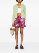 Pierre Louis Mascia Printed Silk Shorts