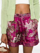 Pierre Louis Mascia Printed Silk Shorts