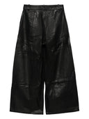 Alysi pantalones de cuero recortado en piernas