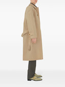 Burberry Ekd Logo Cotton Blend Trench Coat