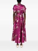 Pierre Louis Mascia Printed Silk Long Dress