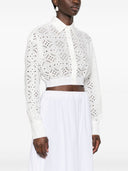 Ermanno Firenze Cotton Blend Cropped Shirt