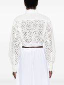 Ermanno Firenze Cotton Blend Cropped Shirt