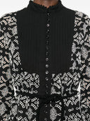 Ermanno Firenze Printed Cotton Blend Short Dress