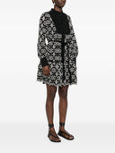 Ermanno Firenze Printed Cotton Blend Short Dress