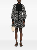 Ermanno Firenze Printed Cotton Blend Short Dress