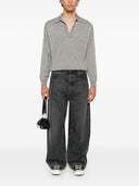 Auralee Cashmere und Seidenmischung Poloshirt