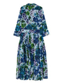 Samantha Sung Floral Print Shirt Dress