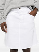 Mini gonna chiusa in denim