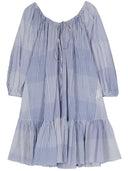 Camicetta di cotone a righe a goliola a righela