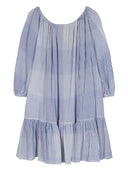 Camicetta di cotone a righe a goliola a righela