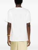 Ermanno Firenze Lace Trim Crewneck T Shirt