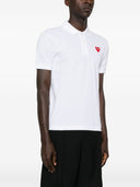 Comme Des Garcons Logo Cotton Polo Shirt