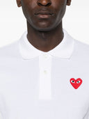 Comme Des Garcons Logo Cotton Polo Shirt