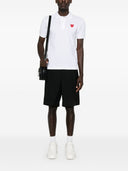 Comme Des Garcons Logo Cotton Polo Shirt