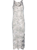Majestic Tie Dye Print Organic Cotton Long Dress