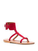 K Jacques St Tropez Caravelle Leather Flat Sandals