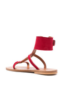 K Jacques St Tropez Caravelle Leather Flat Sandals
