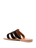 K Jacques St Tropez Dolon en cuir plat en cuir plat
