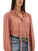 Chloé Fluid Seiden-Jacquard-Bluse