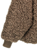 Veste de bombardier en fausse fourrure nude