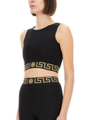Versace Crop Top med græsk grænse