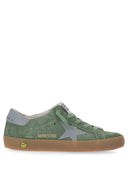 Golden Goose Super Star Wildleder-Obermaterial, Leder, Stern und Absatz