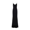 Tom Ford Crystal Chain Embroidery Satin Dress