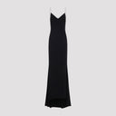 Tom Ford Crystal Chain Embroidery Satin Dress