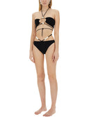 Magda Butrym Top Bikini Con Perle