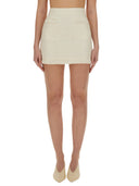 Zelfportret Boucle minirok met parels
