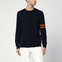 Zegna Navy Blue Wool Sweater