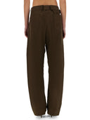 Magda Butrym "Wide Leg" Hosen mit Gürtel