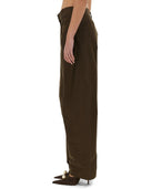 Magda Butrym "Wide Leg" Hosen mit Gürtel