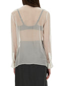 Dolce & Gabbana Chiffon Shirt With Bow