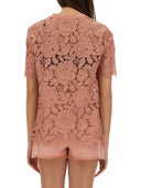Dolce & Gabbana Cordonetto Lace T -Shirt