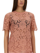Dolce & Gabbana Cordonetto Lace T -Shirt