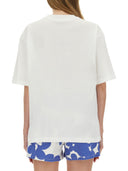 Camiseta de algodón marni con logotipo