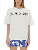 Camiseta de algodón marni con logotipo