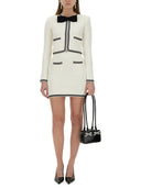 Self Portrait Jacquard Cardigan With Bow