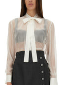 Camicia in chiffon Dolce & Gabbana con fiocco