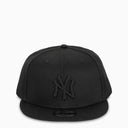 New Era Cap Black Ny Five Panel Cap
