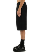 Alexander Mc Queen Skull Jacquard mønster shorts