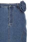 Ruota la gonna lunga Birger Christensen con denim a cintura fiorita