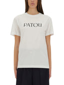 Camiseta de estampado del logotipo de Patou