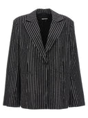 Rotate Birger Christensen Sequin Pinstripe Blazer