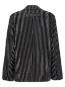 Rotate Birger Christensen Sequin Pinstripe Blazer