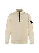 Stone Island Polo Shirt med en halv lynlås