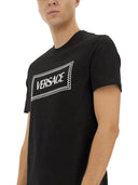 Versace T Shirt With '90 S Vintage Embroidered Logo