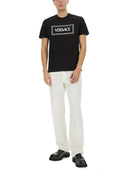 Versace T Shirt With '90 S Vintage Embroidered Logo